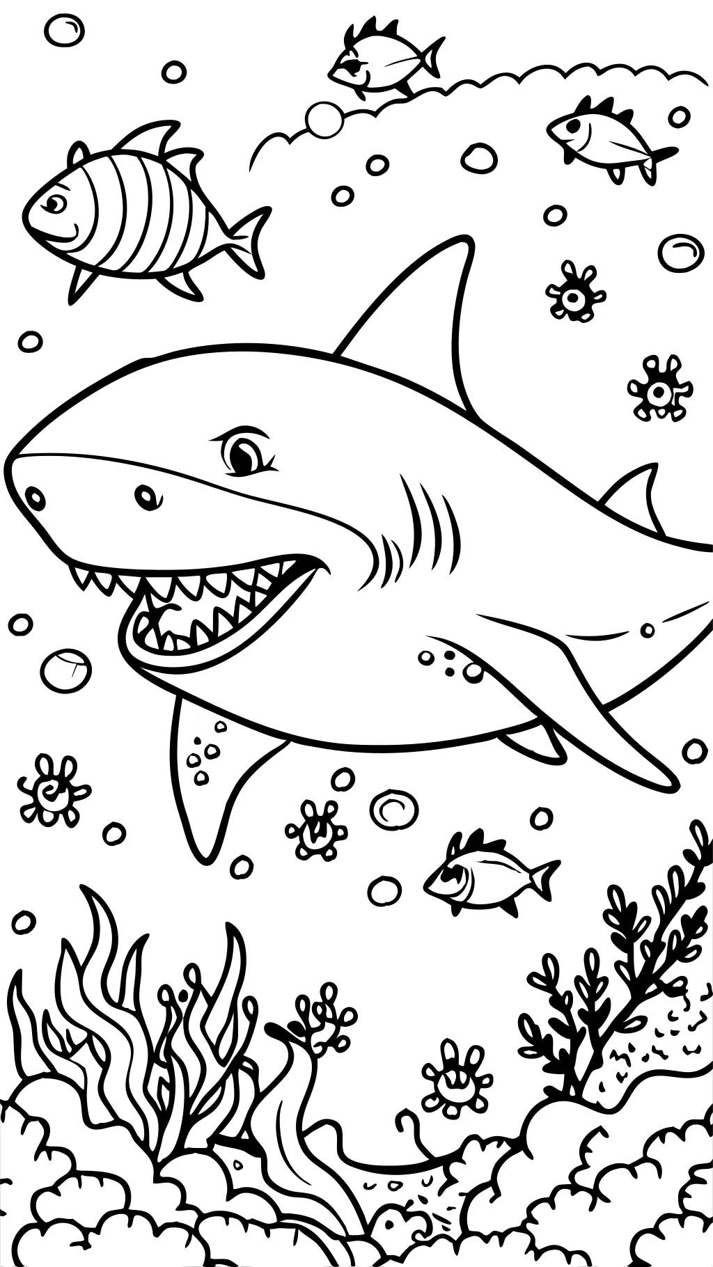 megalodon shark coloring pages